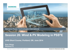 Session 26  Wind & PV Modeling in PSS E