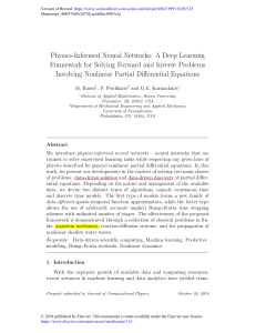 Physics-Informed Neural Networks