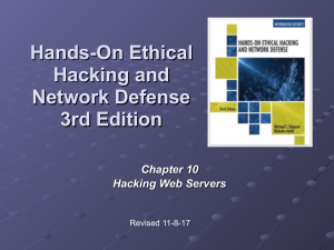Hands‐On Ethical Hacking and Network Defense