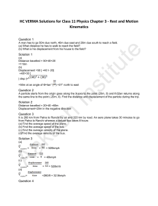 HC VERMA Solutions for Class 11 Physics Chapter 3