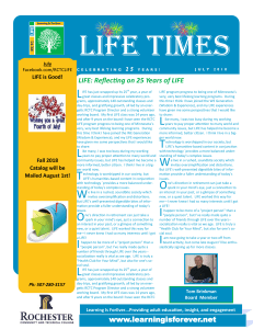LIFE Times JULY 2018