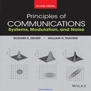 Ziemer & Tranter principles-of-communications-7th-edition