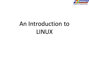    Linux Intro 1