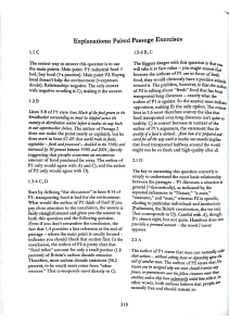 Paired passages answer keys