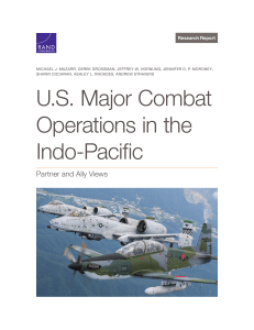 US Major Combat Operations in the Indo Pacific 