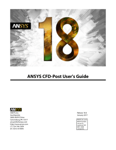 ANSYS CFD Post Users notes