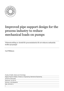 Improved Pipe Support Design: Master Thesis