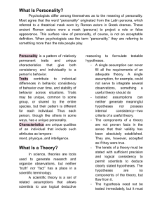Theories-of-Persomality-Notes