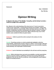English General Paper Opinion Writing 