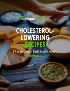 InsideTracker Cholesterol Recipes Ebook 2019