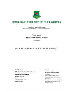 Group 7 Section B Legel Environment of Business