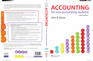 Accountingn for non-accounting
