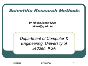 Chapter 1- Fundamentals of research and research process (1)