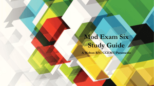 Mod Exam Six Study Guide
