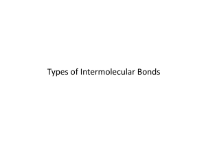 Type of intermolecular forces