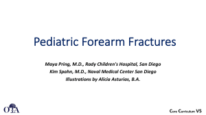 Pediatric3 Forearm and Wrist Fractures 1