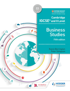 IGCSE Business 5th Ed Textbook