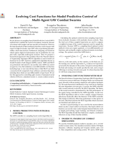 Evolving Cost Functions for Model Predictive Control of Multi-Agent UAV Combat Swarms
