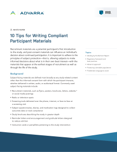 White Paper - Participant Materials