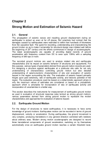 02 Strong Motion and Estimation of Seismic Hazard