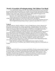 Porth s Essentials of Pathophysiology 5th Edition Test Bank