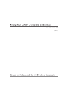 GCC compiler and Tutorial- Richard Stallman