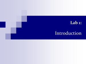 Lab 1 - Introduction
