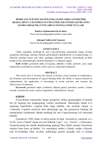 boshlang-ich-sinf-matematika-darslarida-geometrik-shakllarni-va-materialni-o-rgatish-jarayonida-ko-rgazma-hamda-didaktik-o-yinlardan-foydalanish-yo-llari