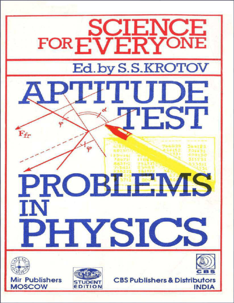 Krotov Aptitude Test Problems In Physics Download