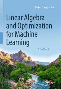 Linear Algebra & Optimization for Machine Learning Textbook