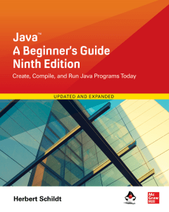Java A Beginners Guide, Ninth Edition (Herbert Schildt)
