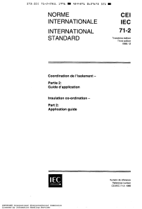 IEC 60071-2 Insulation Co-Ordination - Application guide