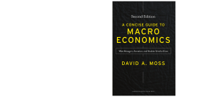 Moss, David, (2014) A Concise Guide to Macroeconomics