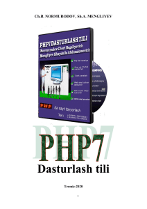 PHP7 dasturlash tili