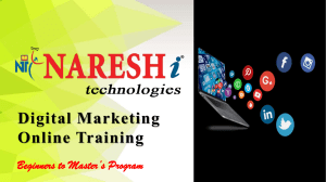 Digital Marketing Online Training