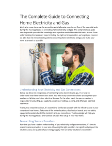 The Complete Guide to Connecting Home Electricity and Gas