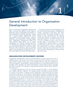 Chapter 01 , Theory of organization development and change by Cummings