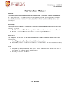 PICO Worksheet Assignment - NURS 3270(2) (4).docx