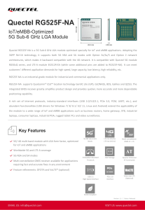 Quectel RG525F-NA 5G Specification V1.2