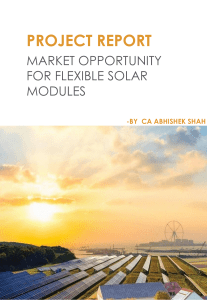 Market opportunity for Flexible Lightweight Solar Panels