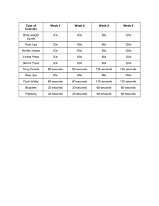 Sports Conditioning Program