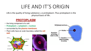 LIFE AND IT’S ORIGIN CLASS 4TH (1)