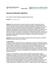 Human-AI Decision Systems