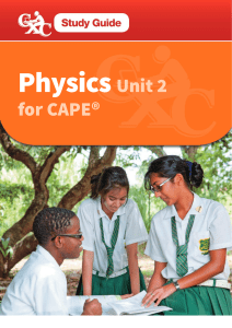 CAPE Physics Unit 2 Study Guide