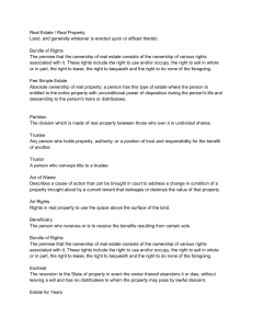 Chapter 3 Legal feed and estates