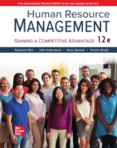 Human Resource Management Gaining a Competitive Advantage, International Student Edition (Raymond Noe, John Hollenbeck, Barry Gerhart etc.) (z-lib.org) (1)