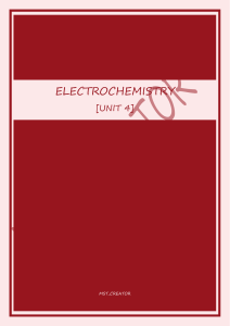 IGCSE Chemistry (Unit 4) (Electrochemistry)