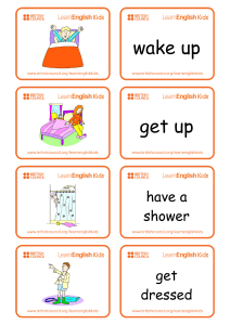 flashcards-daily-routines