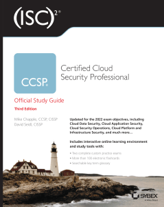 Mike Chapple, David Seidl - (ISC)2 CCSP Certified Cloud Security Professional Official Study Guide-Sybex (2022)