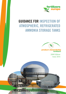 Guidance for inspection of atmospheric  refrigerated ammonia storage tanksVJ website